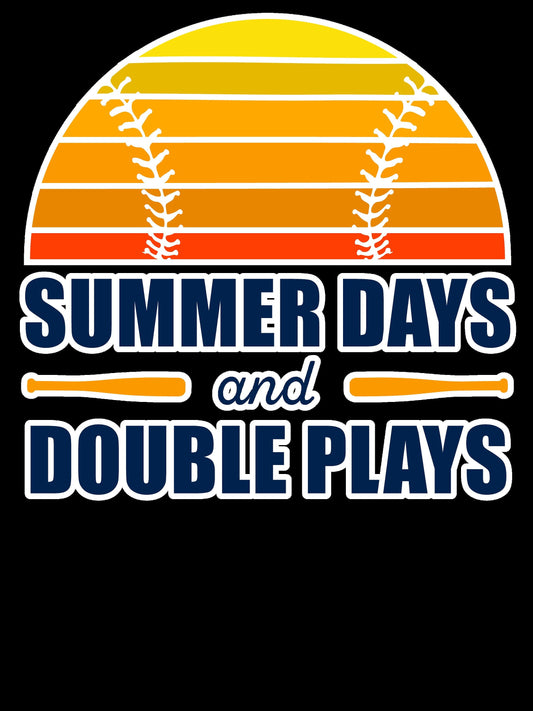 Summer Nights and Double Plays | Digital Download | .SVG .PNG | Sublimated & Vinyl Ready