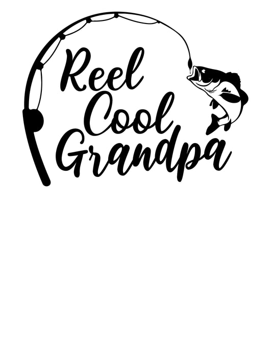 Reel Cool Grandpa SVG | Fishing SVG | Fisherman SVG | Vector